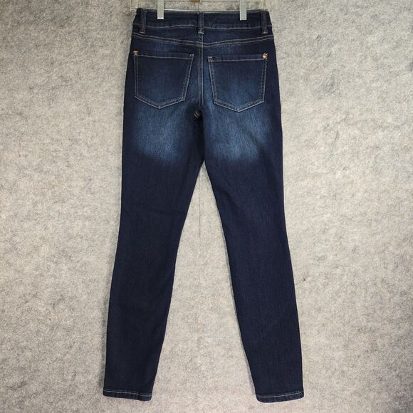 Maurices Everflex High Rise Skinny Jeans Size 0 Regular Dark Wash Stretch - Picture 7 of 9